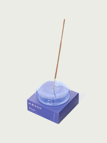 Dimple Glass Incense Holder