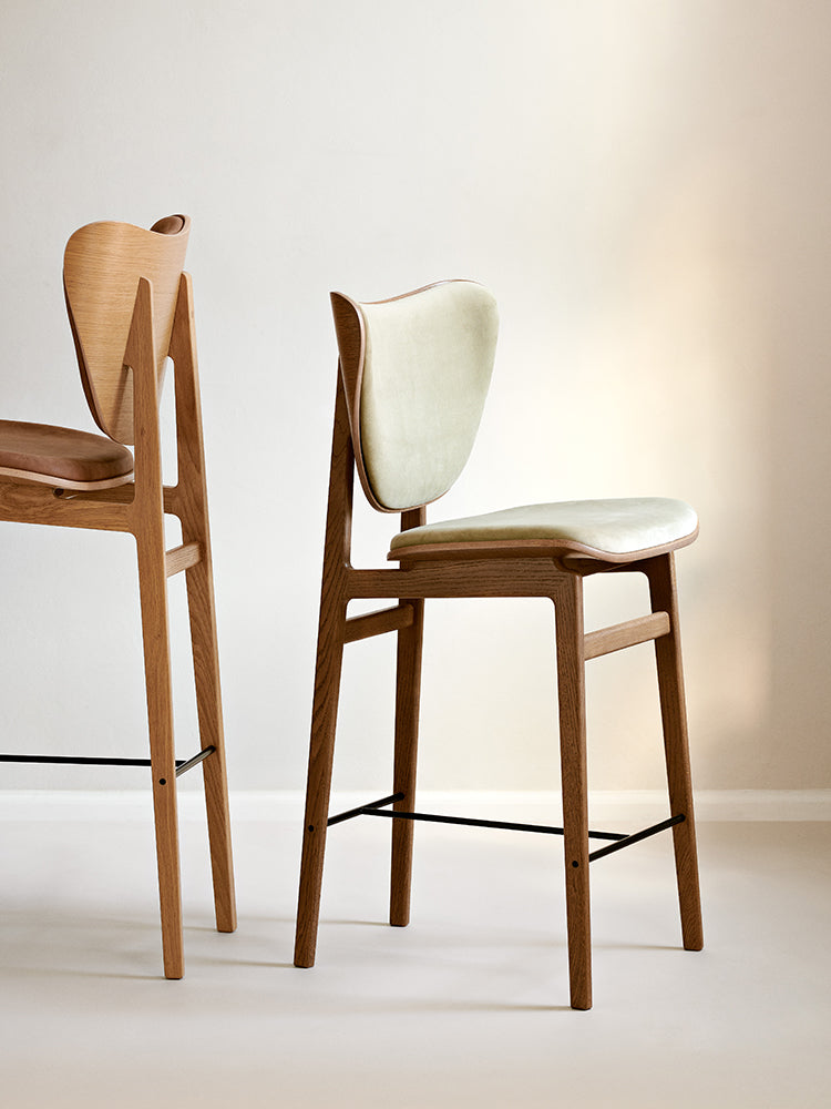 Elephant Upholstered Bar Stool | Norr11 | Catalog Interiors 