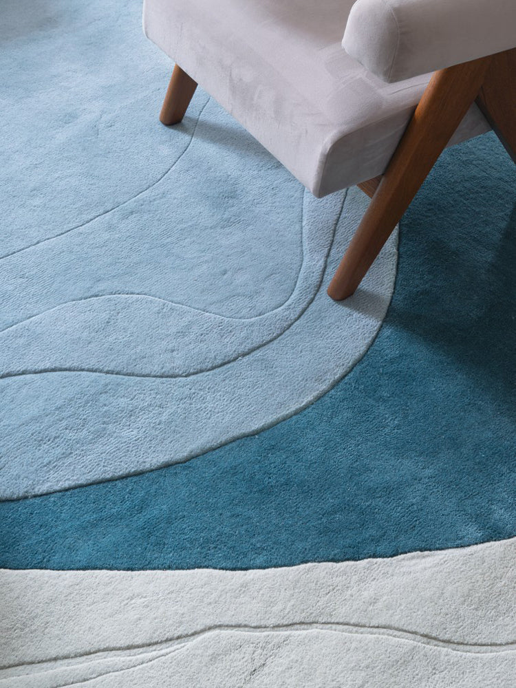Erik Bratsberg Lozza Teal Wool Rug