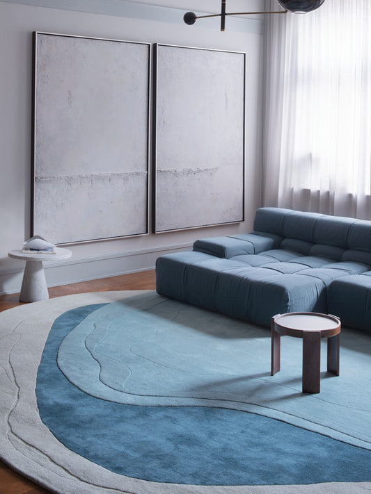Erik Bratsberg Lozza Teal Wool Rug