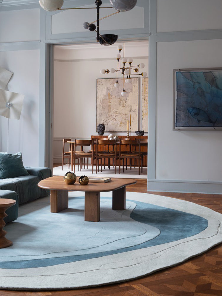 Erik Bratsberg Lozza Teal Wool Rug
