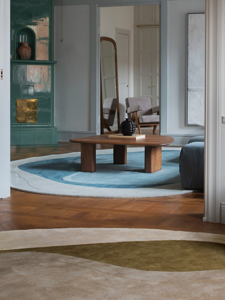 Erik Bratsberg Lozza Teal Wool Rug