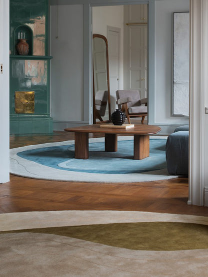 Erik Bratsberg Lozza Teal Wool Rug
