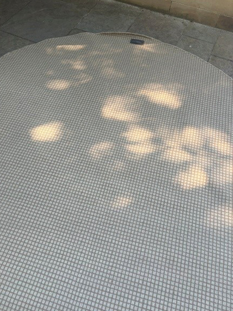 Ex-Display Mist Round Rug Beige Brown