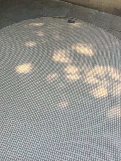 Ex-Display Mist Round Rug Beige Brown
