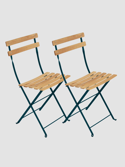Bistro Outdoor Natural Chair Set of 2 | Fermob | Catalog Interiors UK