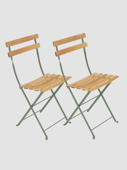 Bistro Outdoor Natural Chair Set of 2 | Fermob | Catalog Interiors UK