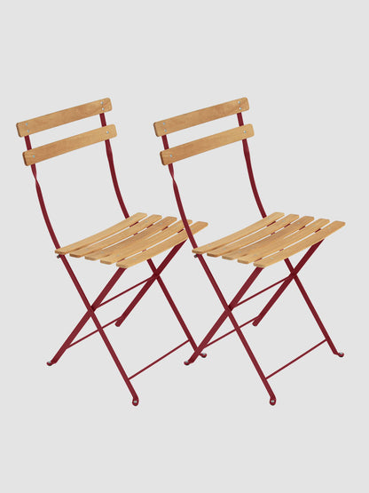 Bistro Outdoor Natural Chair Set of 2 | Fermob | Catalog Interiors UK