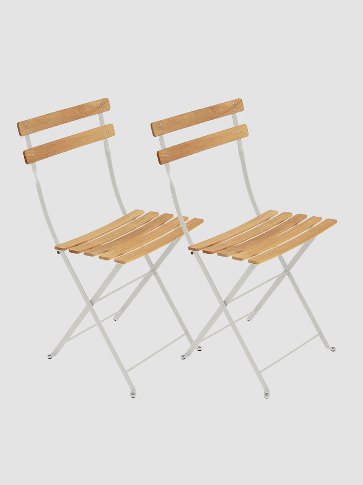 Bistro Outdoor Natural Chair Set of 2 | Fermob | Catalog Interiors UK