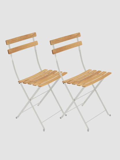 Bistro Outdoor Natural Chair Set of 2 | Fermob | Catalog Interiors UK