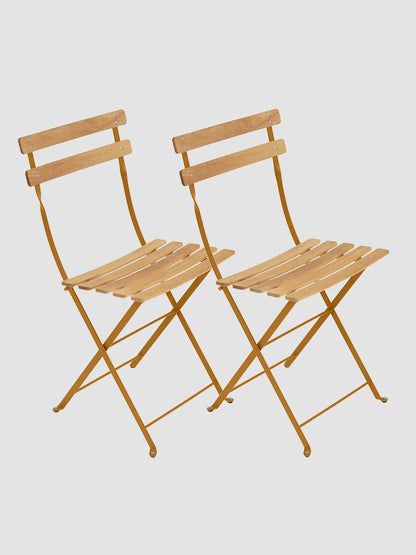 Bistro Outdoor Natural Chair Set of 2 | Fermob | Catalog Interiors UK