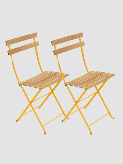 Bistro Outdoor Natural Chair Set of 2 | Fermob | Catalog Interiors UK
