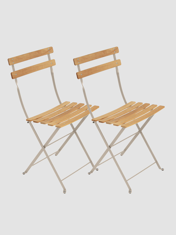 Bistro Outdoor Natural Chair Set of 2 | Fermob | Catalog Interiors UK