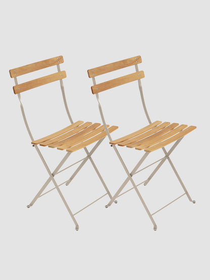 Bistro Outdoor Natural Chair Set of 2 | Fermob | Catalog Interiors UK