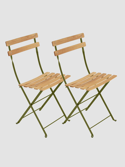 Bistro Outdoor Natural Chair Set of 2 | Fermob | Catalog Interiors UK