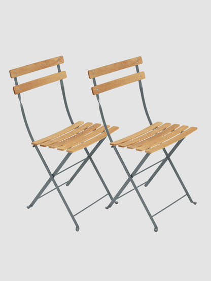 Bistro Outdoor Natural Chair Set of 2 | Fermob | Catalog Interiors UK