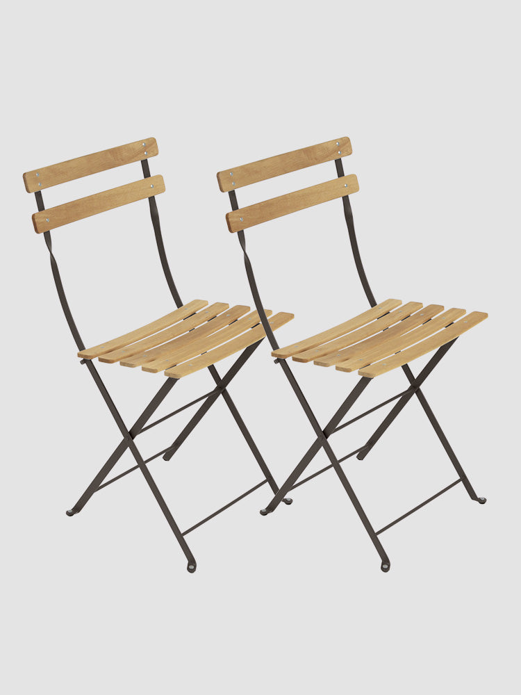 Bistro Outdoor Natural Chair Set of 2 | Fermob | Catalog Interiors UK