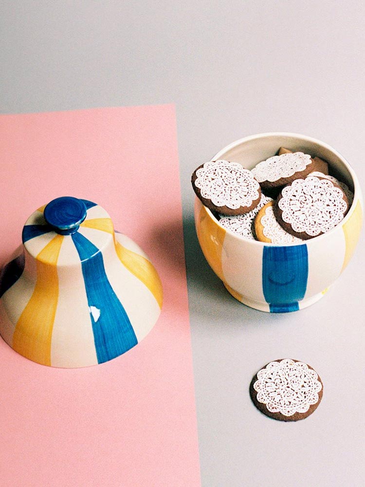 Sobremesa Stripe Cooke Jar| HAY | Catalog Interiors UK