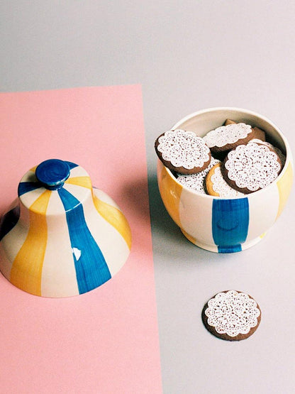 Sobremesa Stripe Cooke Jar| HAY | Catalog Interiors UK