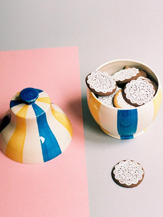 Sobremesa Stripe Cooke Jar| HAY | Catalog Interiors UK