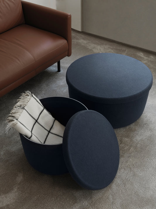 Hide Storage Pouf | Normann Copenhagen | Catalog Interiors 