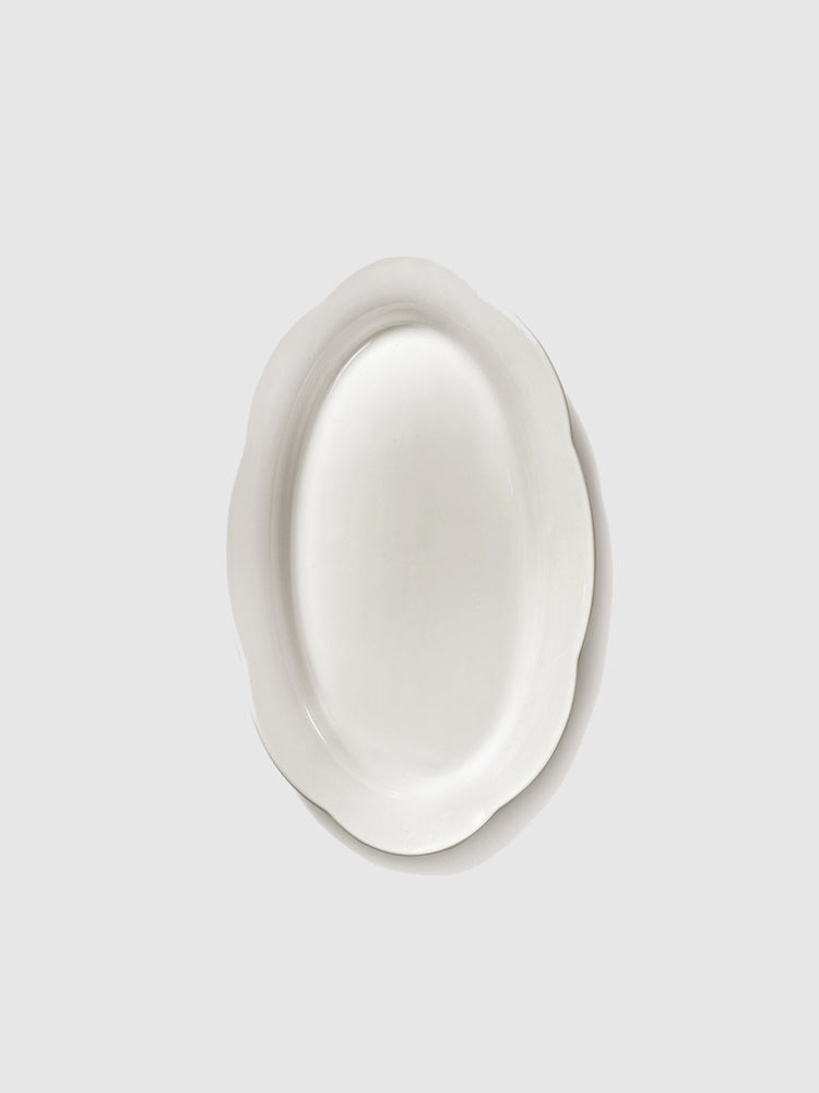 High Oval Plate Medium White | Serax | Catalog Interiors UK