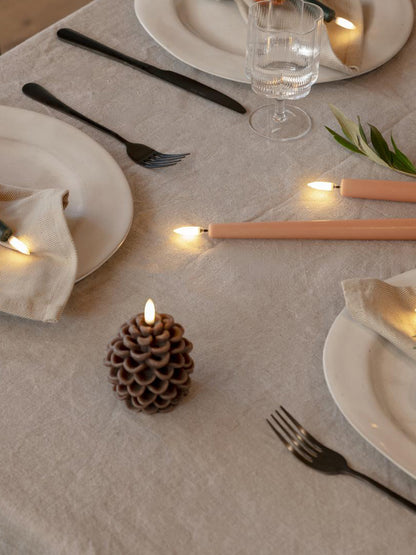 LED Pine Cone Candles