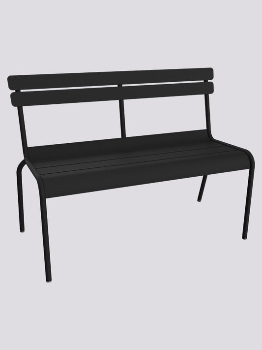 Luxembourg Outdoor 2/3 Bench with Backrest Anthracite