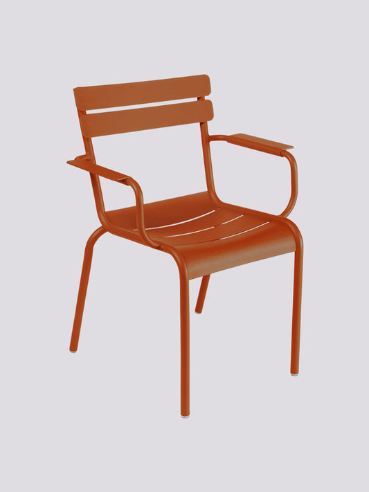 Luxembourg Outdoor Dining Armchair Candied Orange