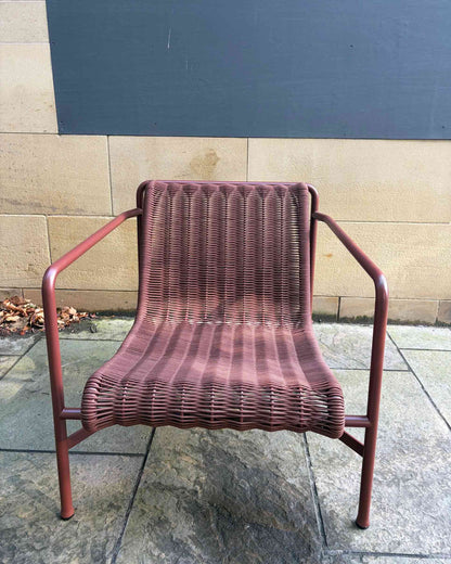 Ex-Display Palissade Cord Low Lounge Chair Iron Red