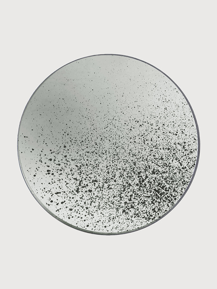 Round Aged Wall Mirror