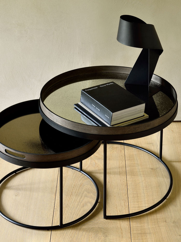 Round Aged Mirror Tray | Ethnicraft | Catalog Interiors 