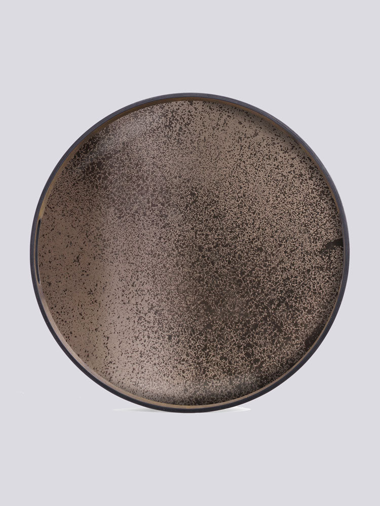 Round Aged Mirror Tray | Ethnicraft | Catalog Interiors 