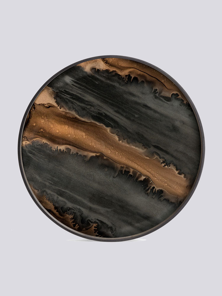 Round Organic Glass Tray | Ethnicraft | Catalog Interiors 