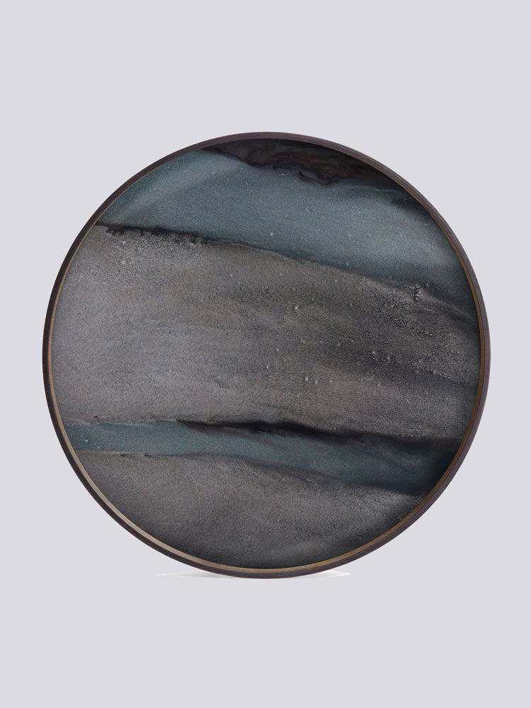 Round Organic Glass Tray | Ethnicraft | Catalog Interiors 