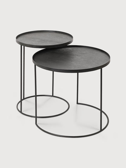 Round Tray Side Table Set | Ethnicraft | Catalog Interiors 