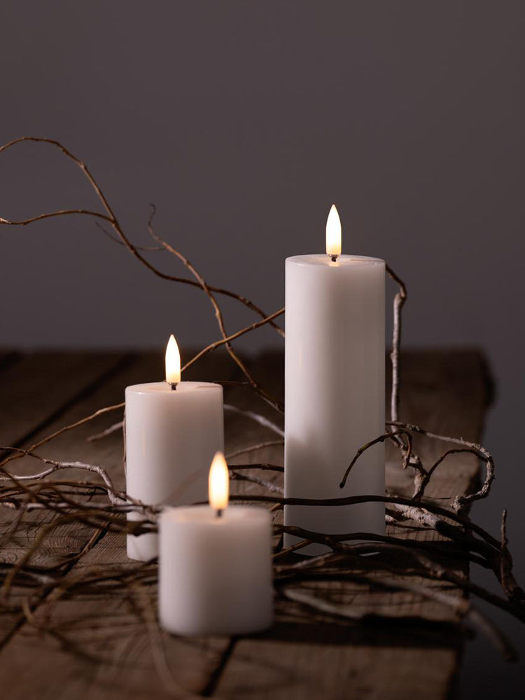 LED Melted Rustic Pillar Candle | Uyuni | Catalog Interiors 