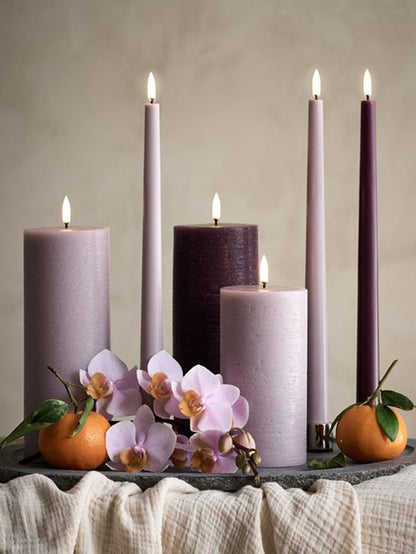 LED Rustic Pillar Candle