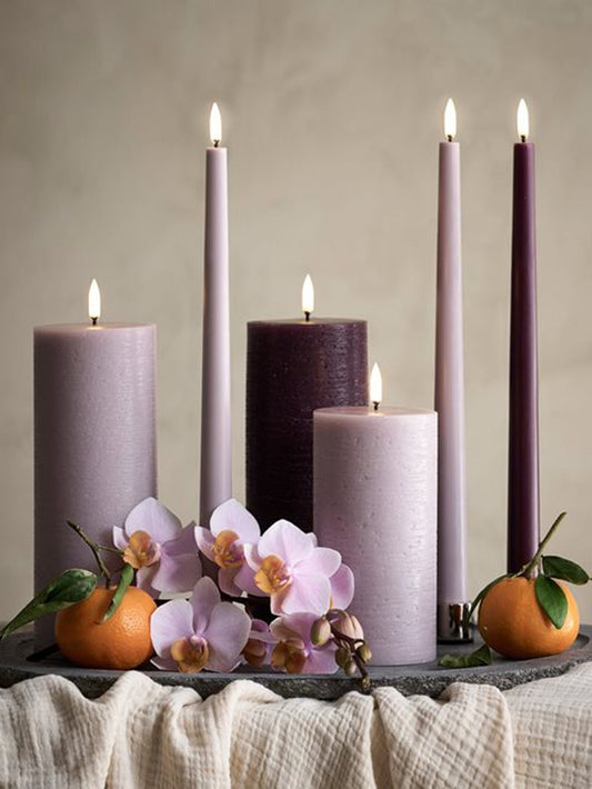 LED Rustic Pillar Candle