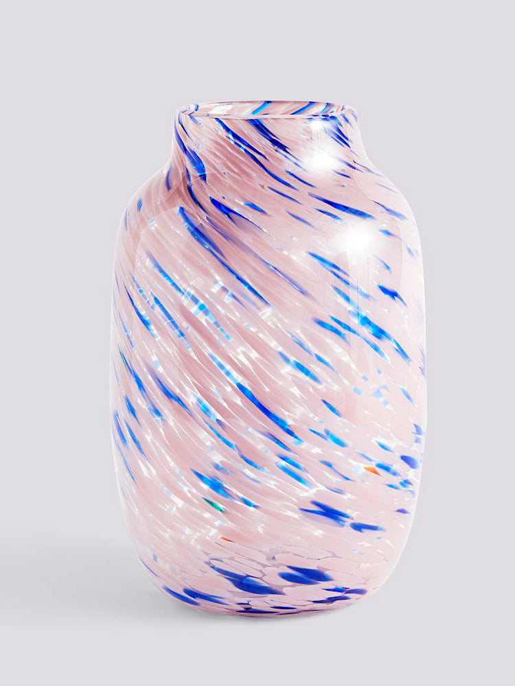 Splash Vase  | Light Pink & Blue