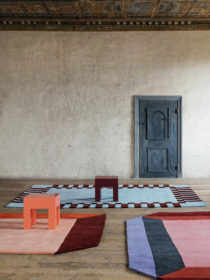 Teklan Frame Mullberry Sky Rug