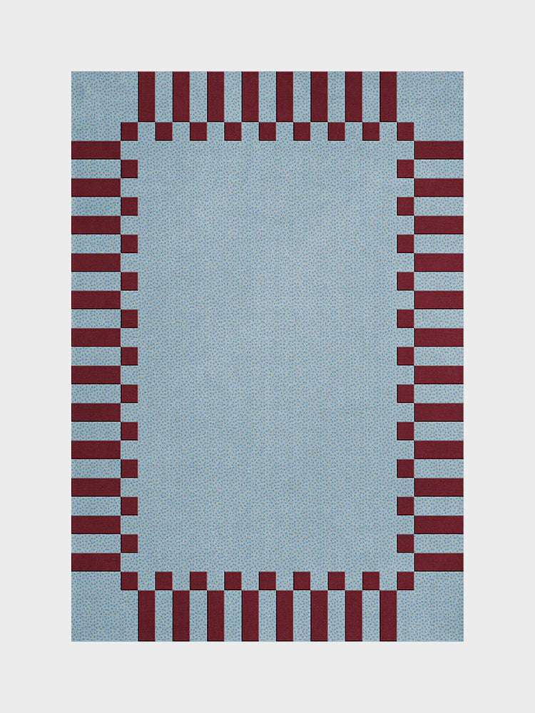Teklan Frame Mullberry Sky Rug