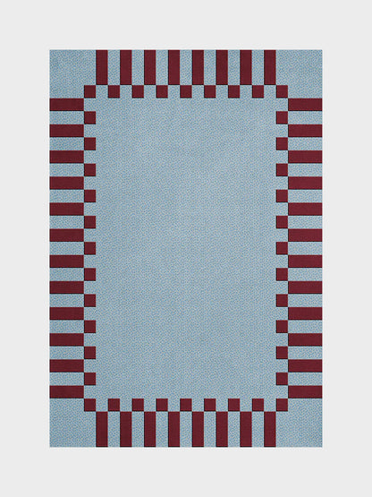 Teklan Frame Mullberry Sky Rug