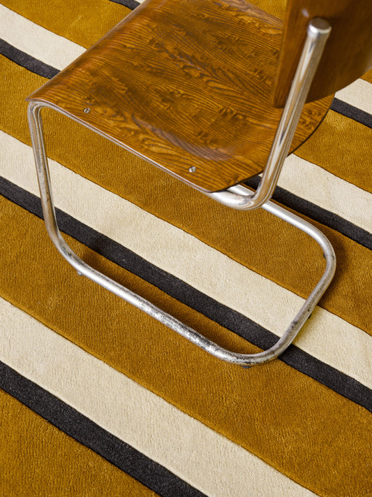 Teklan Diagonal Wool Rug Sand