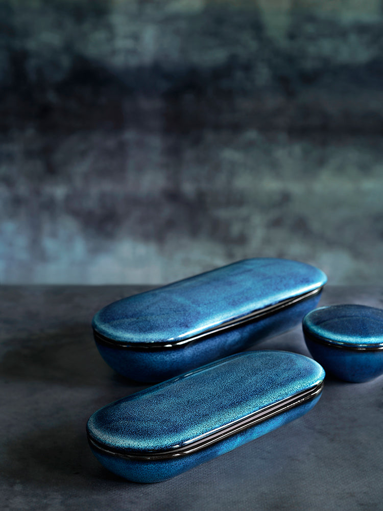 Terres de Reves Jar & Tray with Lid