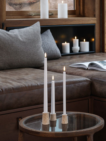 Travertine Candleholder | Uyuni | Catalog Interiors