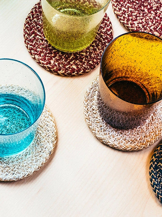 Woven Jute Coasters set of 4 | Catalog Interiors UK